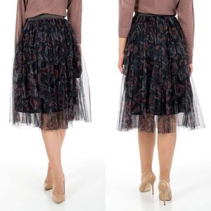 NWT Molly Bracken Tulle Midi Skirt